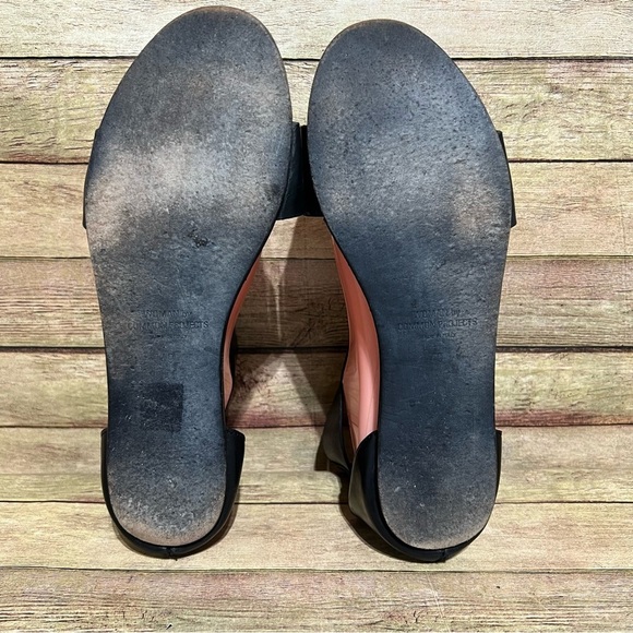 Women By Common Project Black Leather Ankle Strap Sandals - Picture 7 of 8